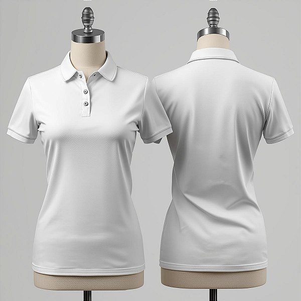Molde Camisa Polo Feminina - Tamanhos P/M/G/GG/XG