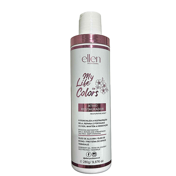 Ativo Restaurador My Life in Colors ellen Professional - Pós Química - 300ml