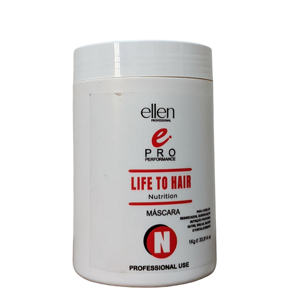 Máscara de Nutrição LIFE TO HAIR ellen Professional 1Kg