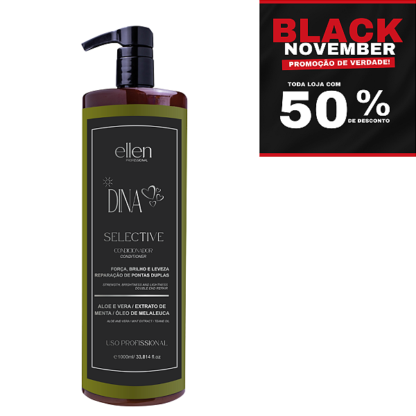 Condicionador equilibrium selective profissional ellen Professional - Equilibra a oleosidade da raiz - Proporciona maciez, brilho e movimento natural - 1kg