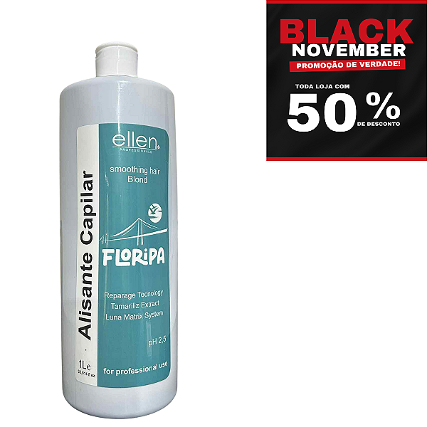 Reestruturação molecular Orgânica Floripa - Antifrizz Térmico Saudável - Efeito liso prolongado - 1 L