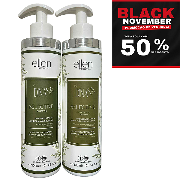 Kit equilibrium selective ellen Professional - Equilibra a oleosidade da raiz - 600g