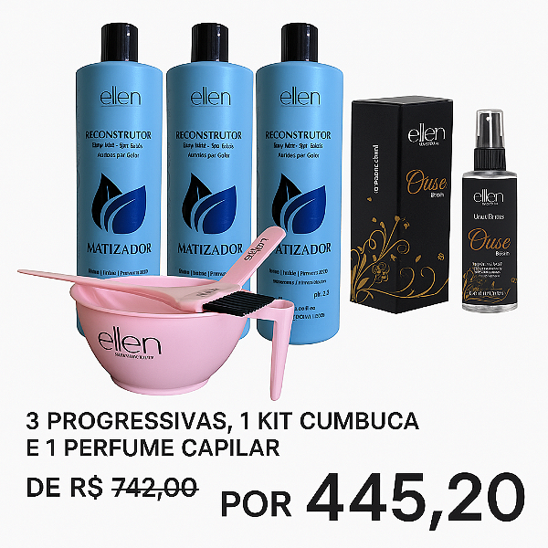 Kit Alinhamento profissional ellen Professional