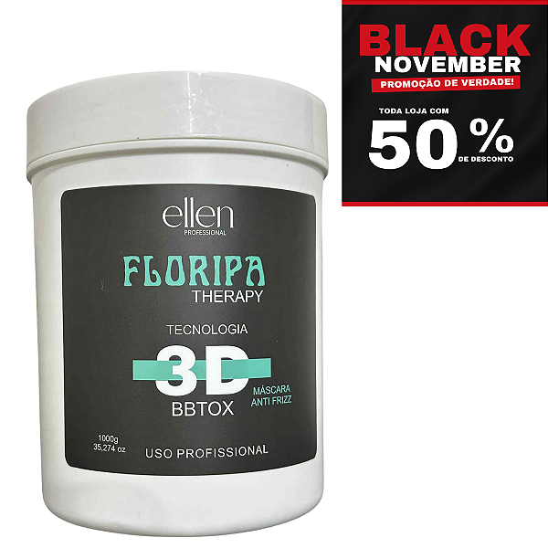 Botox Orgânico Ellen Professional - Restauração dos fios - Brilho Natural - 1 kg