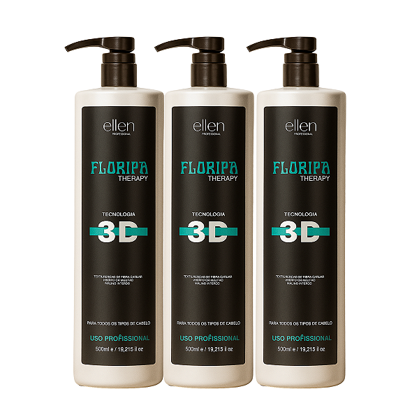 Combo 3 Reestruturação molecular  Orgânica Floripa  Therapy 1L cada