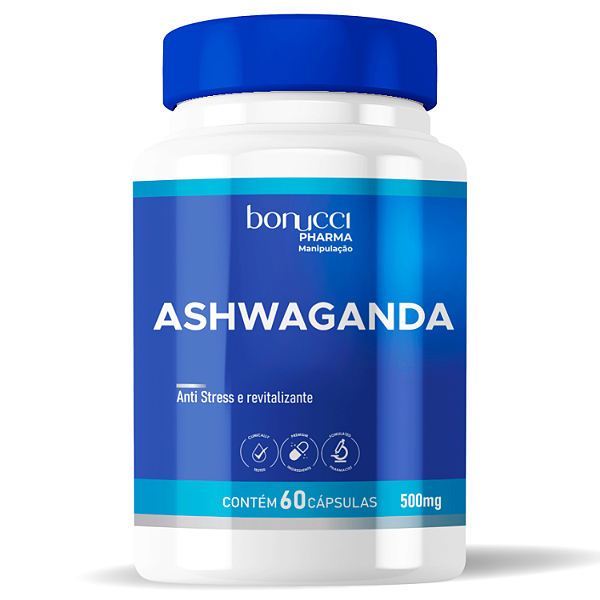 Ashwagandha 500mg Ginseng Indiano 60 Cápsulas