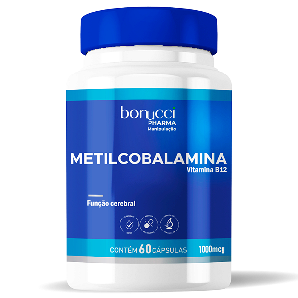 Vitamina B12 1000 mcg  Metilcobalamina 60 Cápsulas