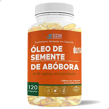 ÓLEO DE SEMENTE DE ABOBORA 120 CAPSULAS CCM 1400MG