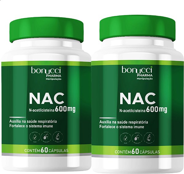 NAC N Acetilcisteina 600MG 60 CAPSULAS