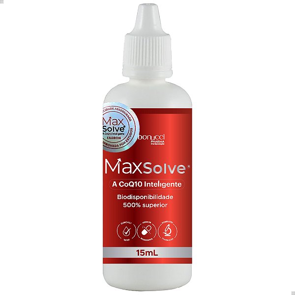 MAXSOLVE 15ML Coenzima Q10 Biodisponibilidade 500% Superior