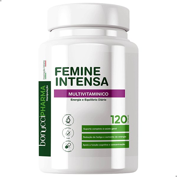 FEMINA INTENSA MULTIVITAMINICO BONUCCI PHARMA 120 CAPSULAS