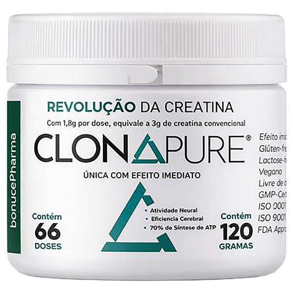 CLONAPURE POTE 66 DOSES 120 GRAMAS