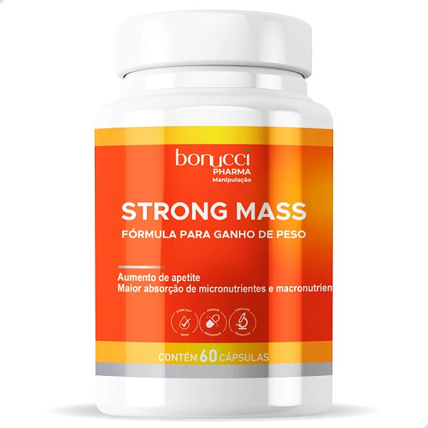 STRONG MASS FORMULA PARA GANHO DE PESO 60 CÁPSULAS