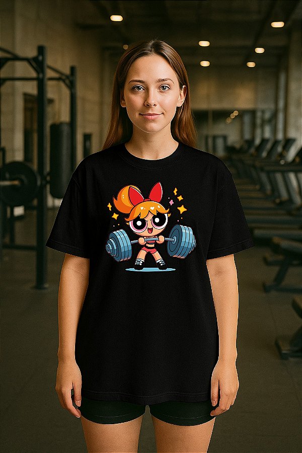 CAMISETA OVERSIZED FLORZINHA GYM