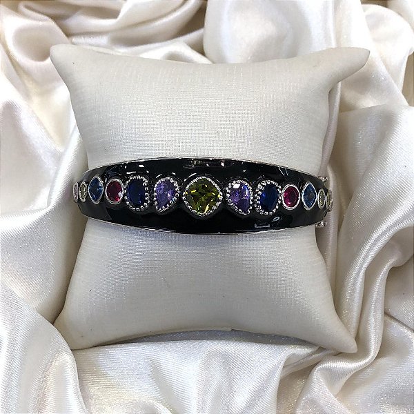 BRACELETE ZIRCÔNIA RODIUM
