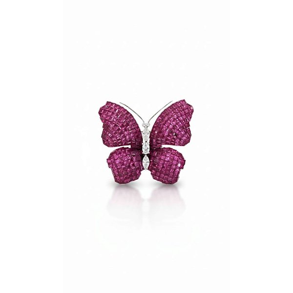BROCHE BORBOLETA PRATA 925