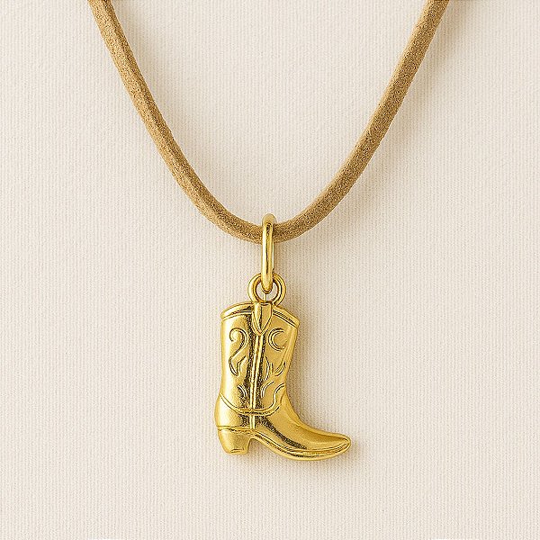 PINGENTE BOTA POLIDA DOURADO