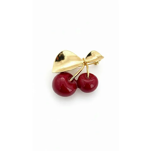 BROCHE CEREJA POLIDA