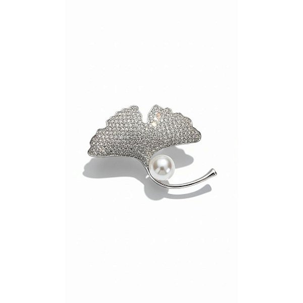 BROCHE FOLHA MZ PEROLA
