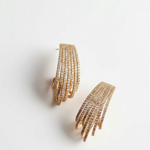 BRINCO MEIA ARGOLA 7 VOLTAS