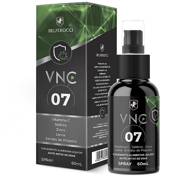 VNC 07 Extrato de Própolis Verde • Vitamina C • Selênio • Zinco • Lisina