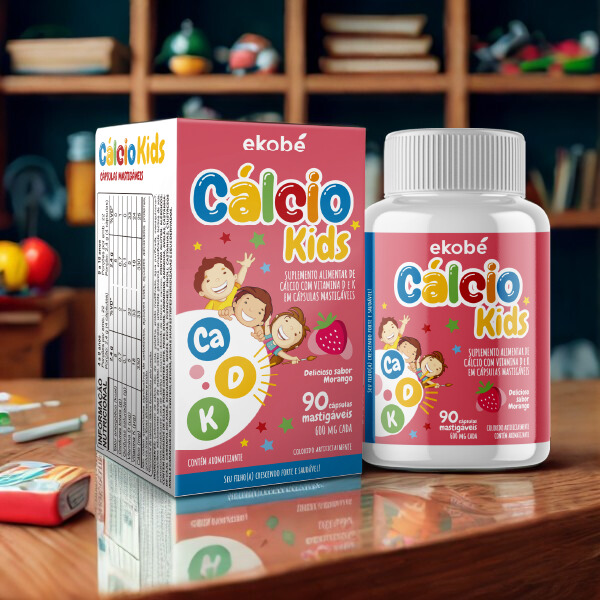 CÁLCIO KIDS 90 CÁPSULAS MASTIGÁVEIS