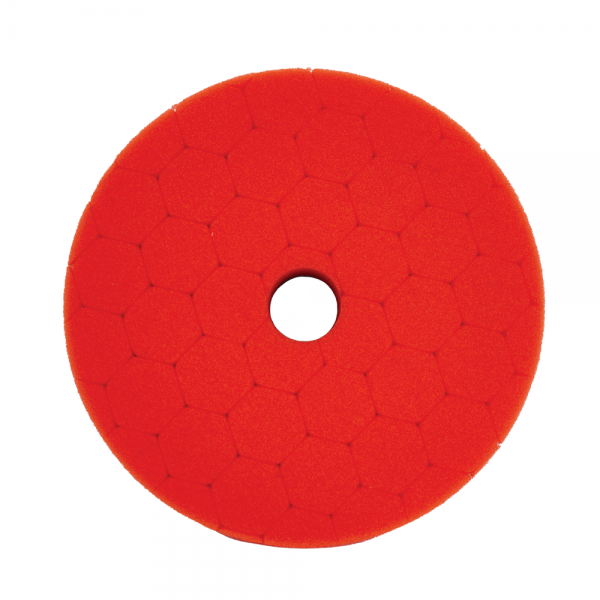 BOINA HEX ESPUMA 5″P/ ROTO ORBITAL – VERMELHA – SUPER LUSTRO