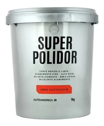 Massa De Polir Super Polidor Auto América 1kg