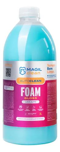 Shampoo Auto Clean Foam Gloss Auto Clean 3l Magil Clean