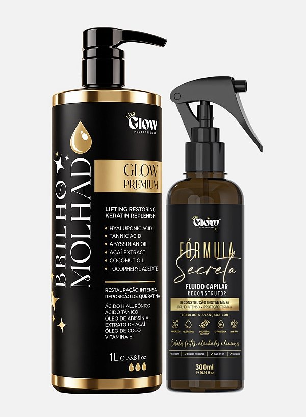 Definitiva Brilho molhado + fórmula secreta | Lisa Glow Professional