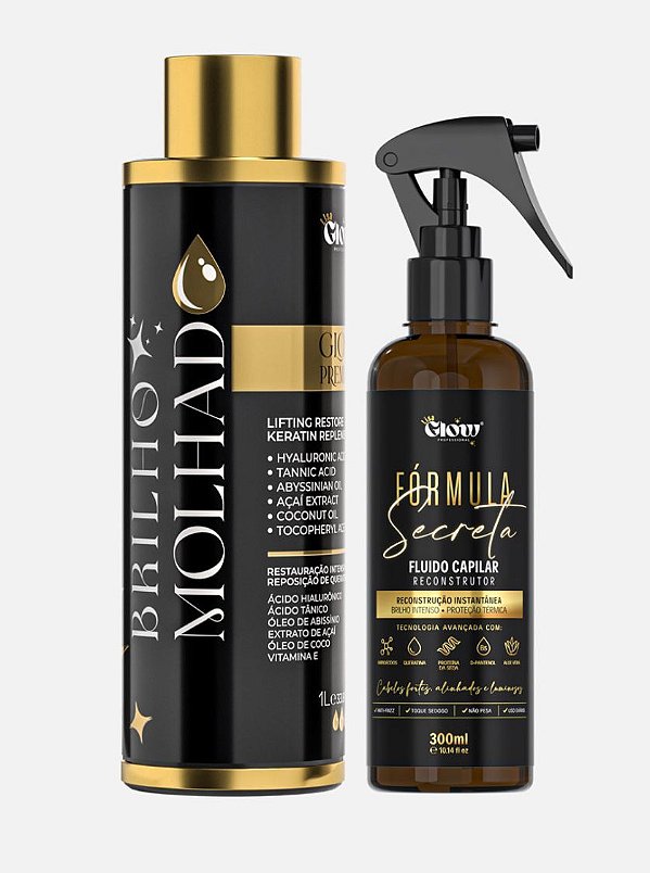 Brilho molhado + fórmula secreta | Lisa Glow Professional
