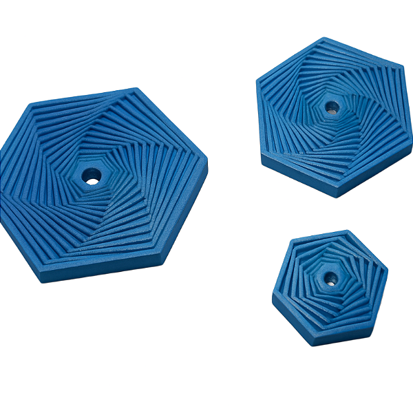 Chaveiro Fidgets Hexagonais - Cor : Azul - 4CM