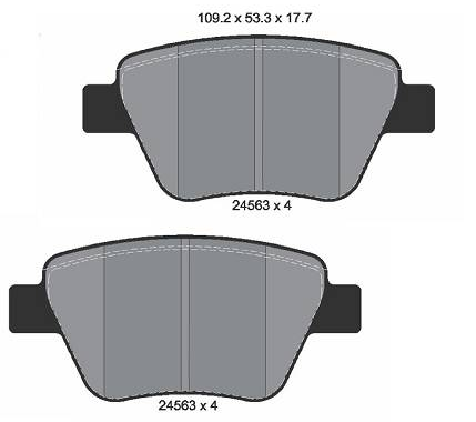 Pastilha de Freio AUDI A1 A3 GOLF JETTA 13046038582 - 2K5698451 - 5K0698451
