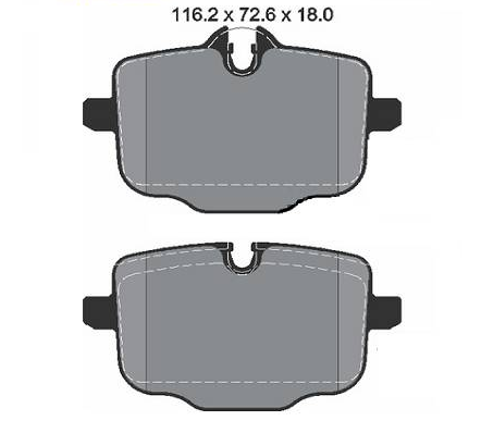 Pastilha de Freio Traseira BMW 5 530 i BMW 5 540 i X5 X6 X7 34216867175 - 34216890353 - 34216896975