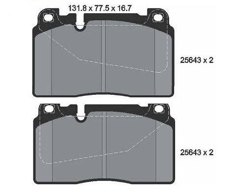 Pastilha de Freio Dianteira AUDI Q5 A6 A7 PORSCHE MACAN - 8R0698151AA - 8R0698151C - 8R0698151D