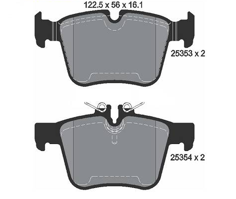 Pastilha de Freio Traseira MERCEDES BENZ C180 2014 A 2018 16 V - 0004208200 - 0084201320 - 0084201420