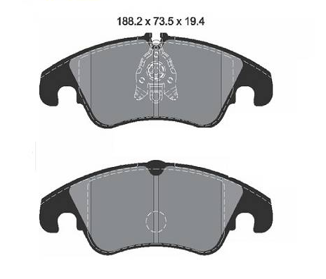 Pastilha de Freio Dianteira AUDI A5 1.8 2.0 3.0 3.2 SPOTBACK NANO CERAMICA- 1675380 - 8K0098301G - 8K0698151 - 8K0698151E