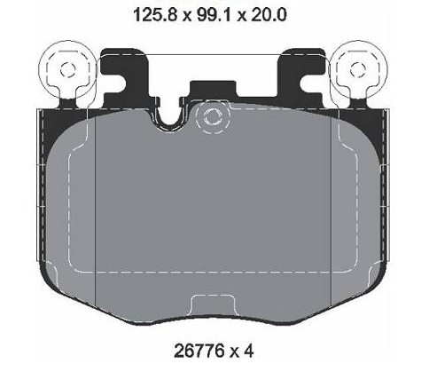 Pastilhas de Freio Dianteira BMW X4 G02 X3 G01 2020 A 2024 - 34108844368 - 34108863322 - 8844368