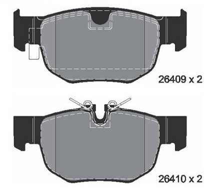 Pastilha de Freio Traseira Lr Velar Jaguar F-Pace - LR122689 - T4A33131 - T4A40668