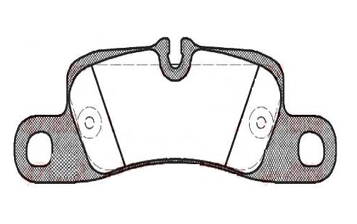 Pastilha de Freio Traseira PORSCHE CARRERA 911 PANAMERA -95535293970 - 95835293970 - 95835293971