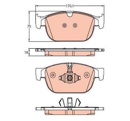 Pastilha Dianteira VOLVO XC60 XC90 S90 2015/... -31445975 - 31445976 - 31476722