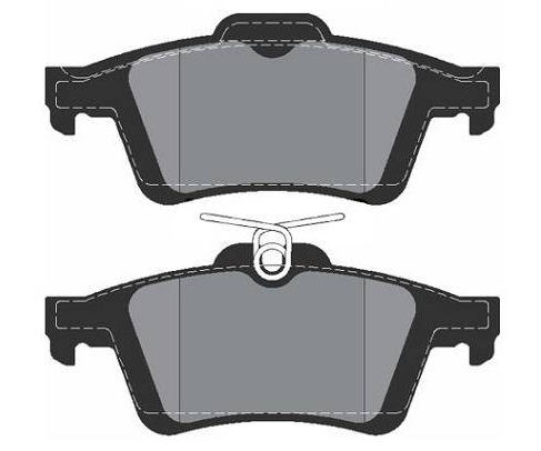 Pastilha de Freio Traseira FORD FOCUS VOLVO C30 C70 S40 V40 V50 - 1683374 - 1765765 - 1805813