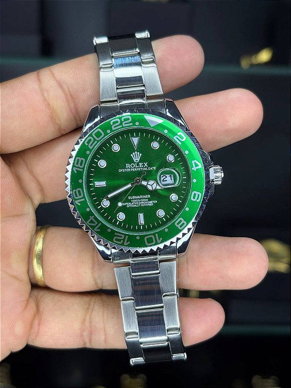RLX - Submariner Prata/Verde