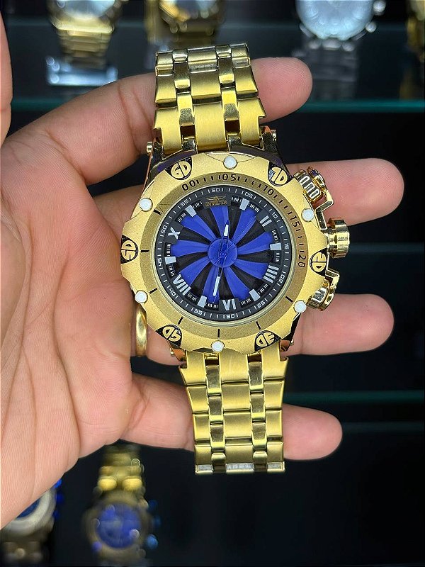 Venom GIratório Dourado/Azul