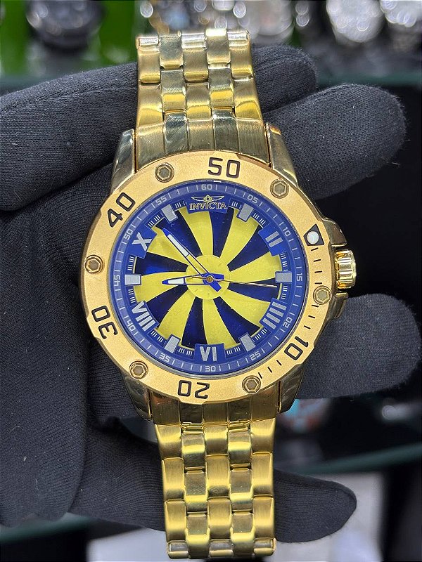 Turbine gold/azul  GIRATÓRIO