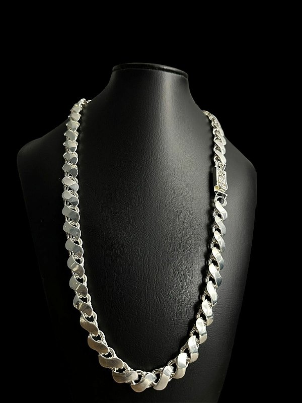 CORDÃO FRISO S 13MM - PRATA