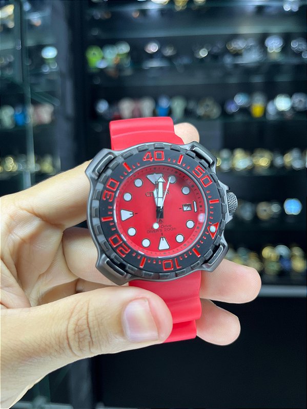 Eco Drive vermelho