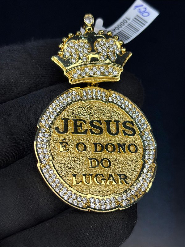 PINGENTE JESUS È O DONO  GG