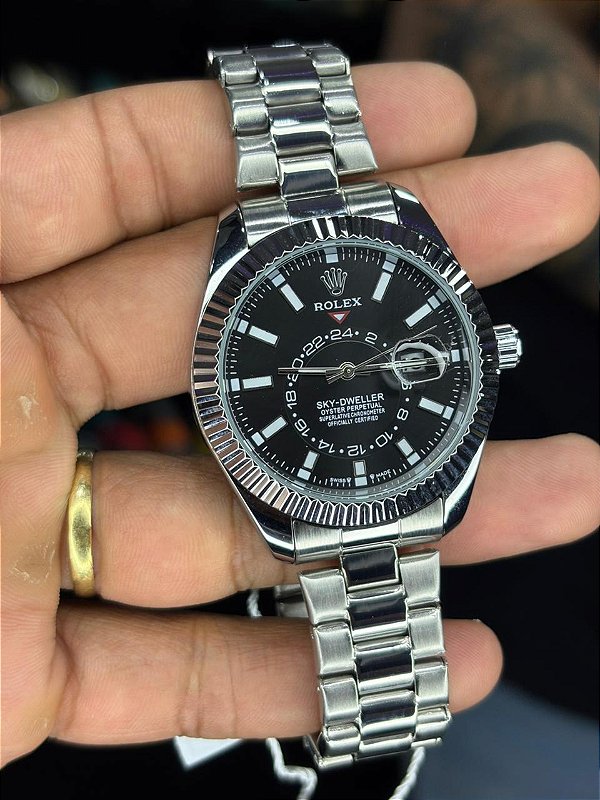 RLX1 - sky Dweller prata/preto