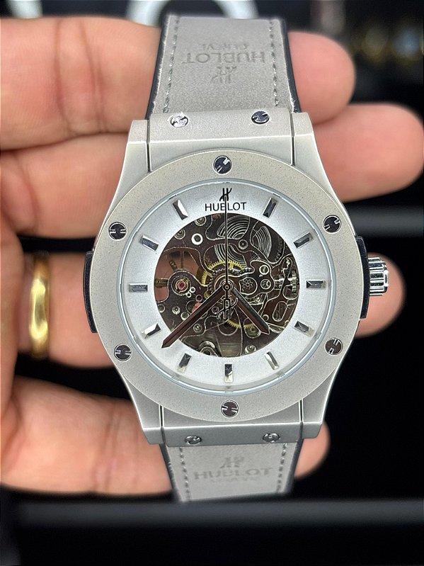 HBL - AUTOMÀTICO CINZA SKELETON